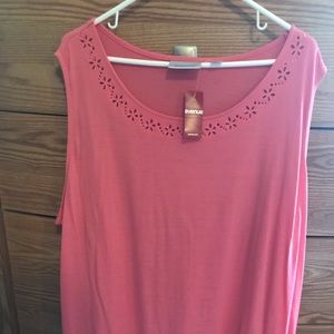 Avenue Sleeveless plus size knit top.